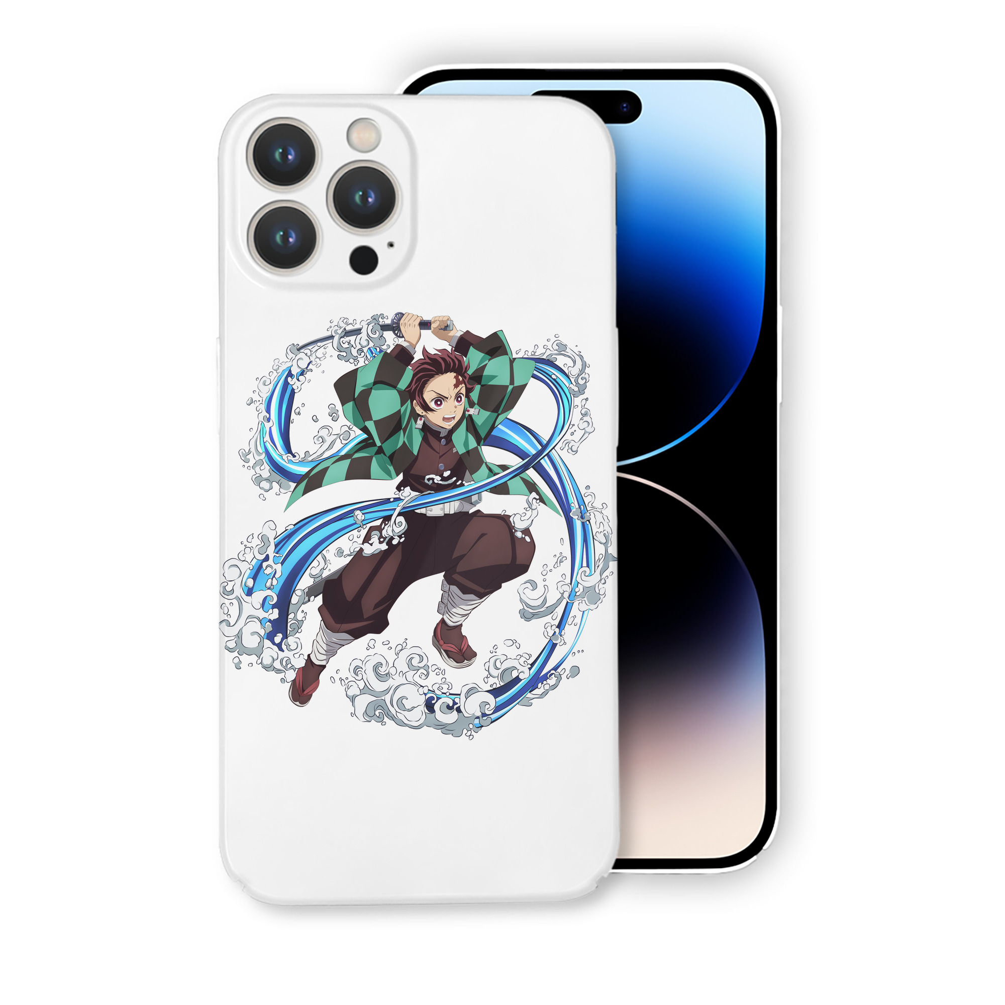 （画像用） 鬼滅の刃 竈門 炭治郎／かまど たんじろう Kamado Tanjirou 【iPhone 14シリーズ対応】ハードケース